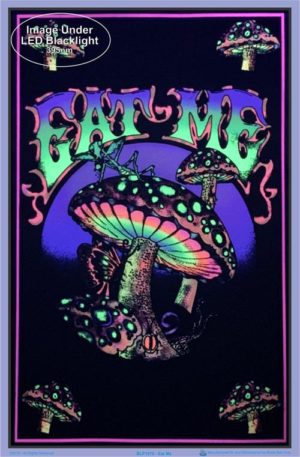 Eat Me Flocked Velvet Blacklight Poster - Image 2