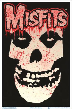Misfits Splatte Flocked Velvet Blacklight Poster