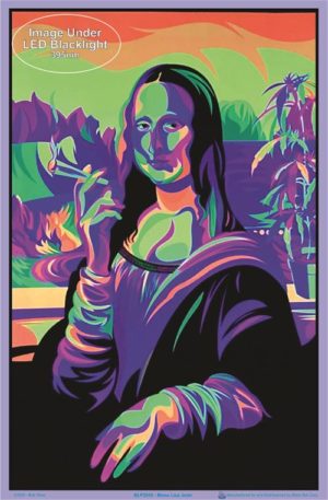 Mona Joint Flocked Velvet Blacklight Poster - Image 2