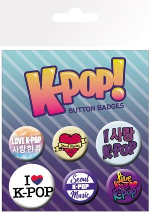 K-Pop Mix Badge 6 Pack