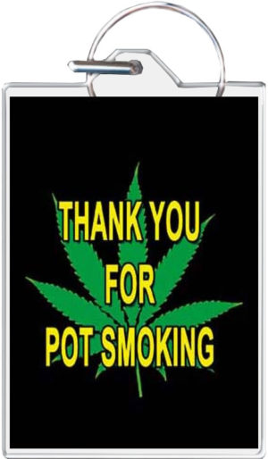 Pot Smoking Keyring