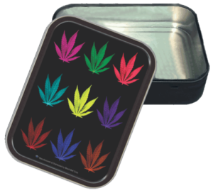 Leaf Pop Art Large Stash Tin - Image 2