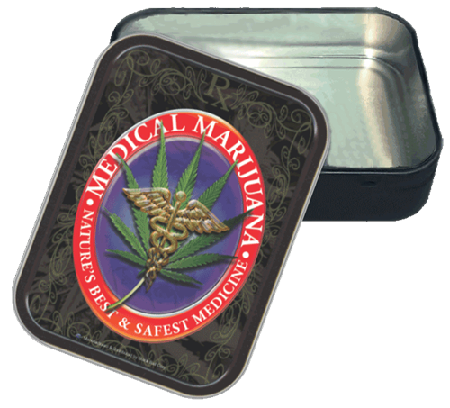 Medical Marijuana Large Stash Tin - Image 2