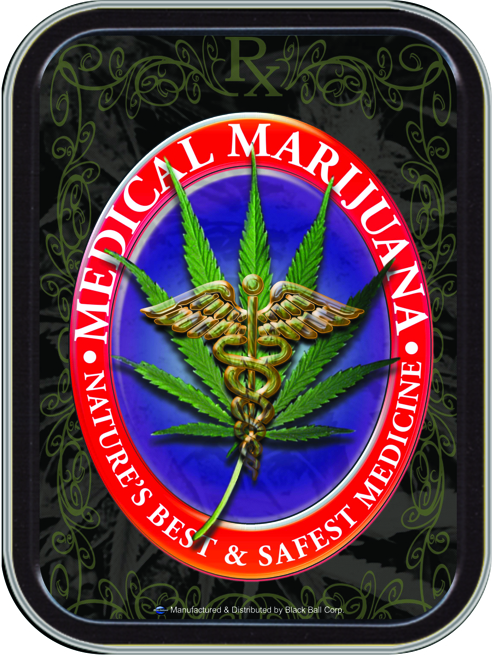 Medical Marijuana Large Stash Tin
