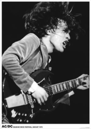 ACDC Angus Young Reading Rock Festival 1976 A1 Poster