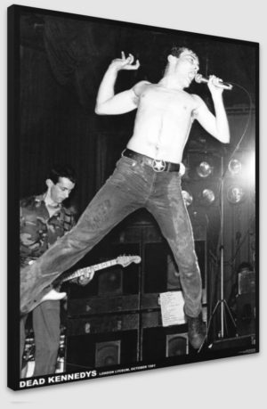 Dead Kennedys Jello Biafra London 1981 A1 Poster - Poster 59.5x84cm Blockmounted