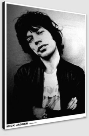 The Rolling Stones Poster Mick Jagger London 1975 A1 Poster - Poster 59.5x84cm Blockmounted