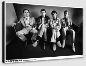 Kraftwerk Amsterdam 1976 A1 Poster - Poster 59.5x84cm Blockmounted