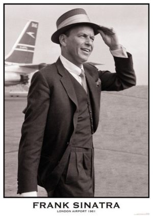 Frank Sinatra London Airport 1961 A1 Poster