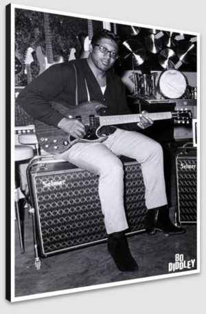 Bo Diddley Music Store London 1967 A1 Poster - Poster 59.5x84cm Blockmounted