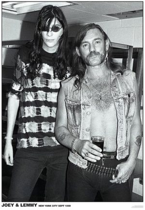 Ramones and Motorhead Joey and Lemmy New York Sept 1999 A1 Poster