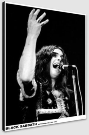 Black Sabbath Ozzy Osbourne Rotterdam Holland 1971 A1 Poster - Poster 59.5x84cm Blockmounted