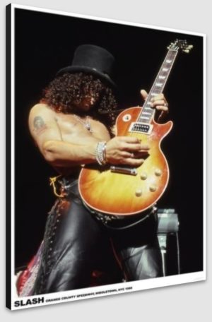 Guns n Roses Slash Orange County Showground New York 1988 A1 Poster - Poster 59.5x84cm Blockmounted