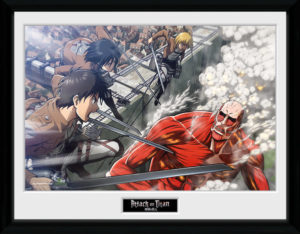 Attack on Titan Fight Scene Framed Collector Print