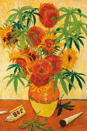 Vincent Van Joint Flower Pot Poster