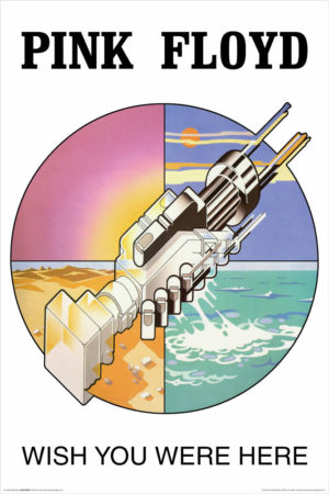 Pink Floyd Poster Wish You Were Here Robot Hands Album Cover Poster