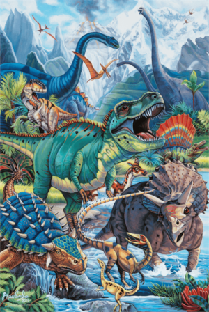 Jenny Newland - Dinosaurs Mountains
