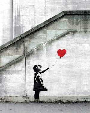 Banksy - Girl With Balloon Mini Poster