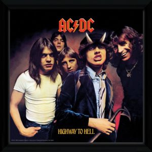 AC/DC Highway to Hell Framed Album Cover