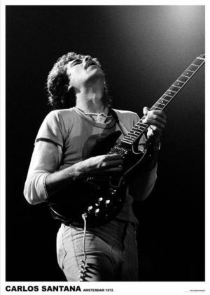 Carlos Santana Amsterdam 1972 A1 Poster