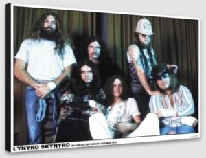 Lynyrd Skynyrd Rotterdam Holland 1975 A1 Poster - Poster 59.5x84cm Blockmounted