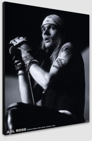 Guns n Roses Axl Rose Middletown New York August 1988 A1 Poster - Poster 59.5x84cm Blockmounted