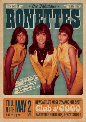 The Ronettes Club a Go Go A1 Poster