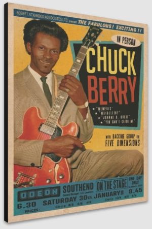 Chuck Berry at The Odeon Southend A1 Poster - Poster 59.5x84cm Blockmounted