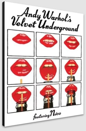 The Velvet Underground and Nico Andy Warhol Lips Album Cover A1 Poster - Poster 59.5x84cm Blockmounted