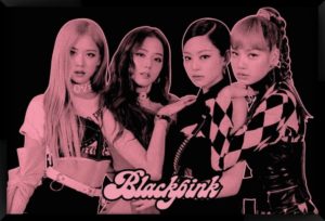Blackpink Group Poster - Maxi Poster 61x91.5cm in Black Frame