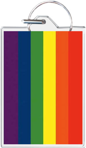 Pride Flag Keyring