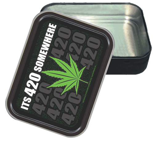 Its 420 Somewhere Large Stash Tin - Image 2