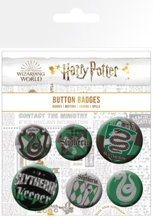 Harry Potter Slytherin Badge 6 Pack