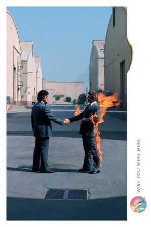 Pink Floyd Poster Wish You Were Here White Album Cover Poster
