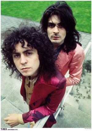 T-Rex Marc Bolan and Mickey Finn Amsterdam 1972 A1 Poster