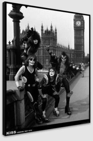 Kiss London May 1976 A1 Poster - Poster 59.5x84cm Blockmounted