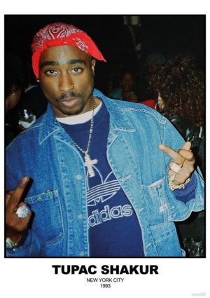Tupac Shakur 2Pac New York City 1993 A1 Poster