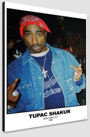 Tupac Shakur 2Pac New York City 1993 A1 Poster - Poster 59.5x84cm Blockmounted