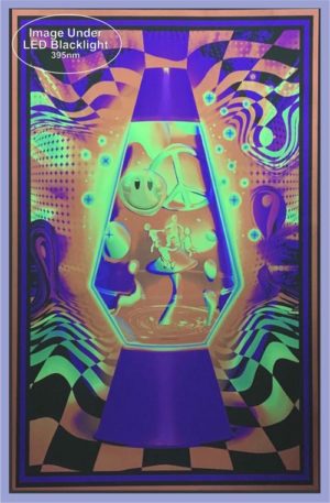 Lava Lamp Flow Non-Flocked Blacklight Poster - Image 2