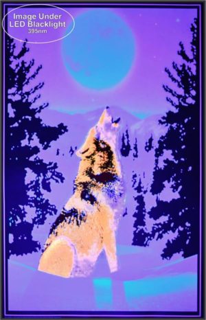 Wolf Moon Non-Flocked Blacklight Poster - Image 2