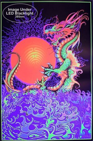 Dragon Rising Non-Flocked Blacklight Poster - Image 2