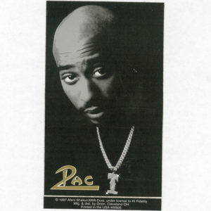 Tupac 2Pac Peel and Stick Vintage Sticker 1997