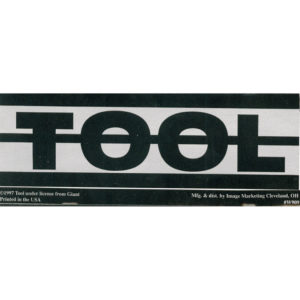 Tool Logo Peel and Stick Vintage Sticker 1997