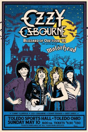 Ozzy Osbourne Poster Blizzard of Ozz Tour