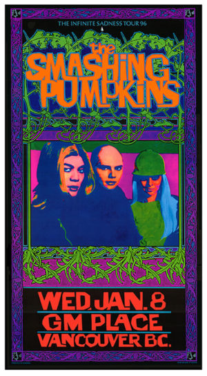 Bob Masse - The Smashing Pumpkins GM Place Vancouver 1996 Tour Poster Art Print