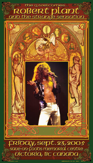 Bob Masse - Robert Plant and the Strange Sensation Victoria BC Canada 2005 Tour Poster Art Print