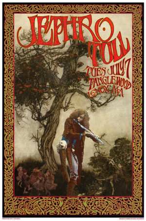 Bob Masse - Jethro Tull Tanglewood Lenox Tour Poster Art Print