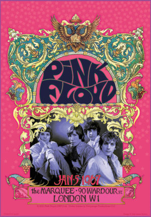Bob Masse - Pink Floyd The Marquee London 1967 Tour Poster Art Print