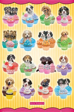 Keith Kimberlin - Puppies Cupcakes Poster