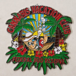 Cannabis Vacation Club Hat Pin